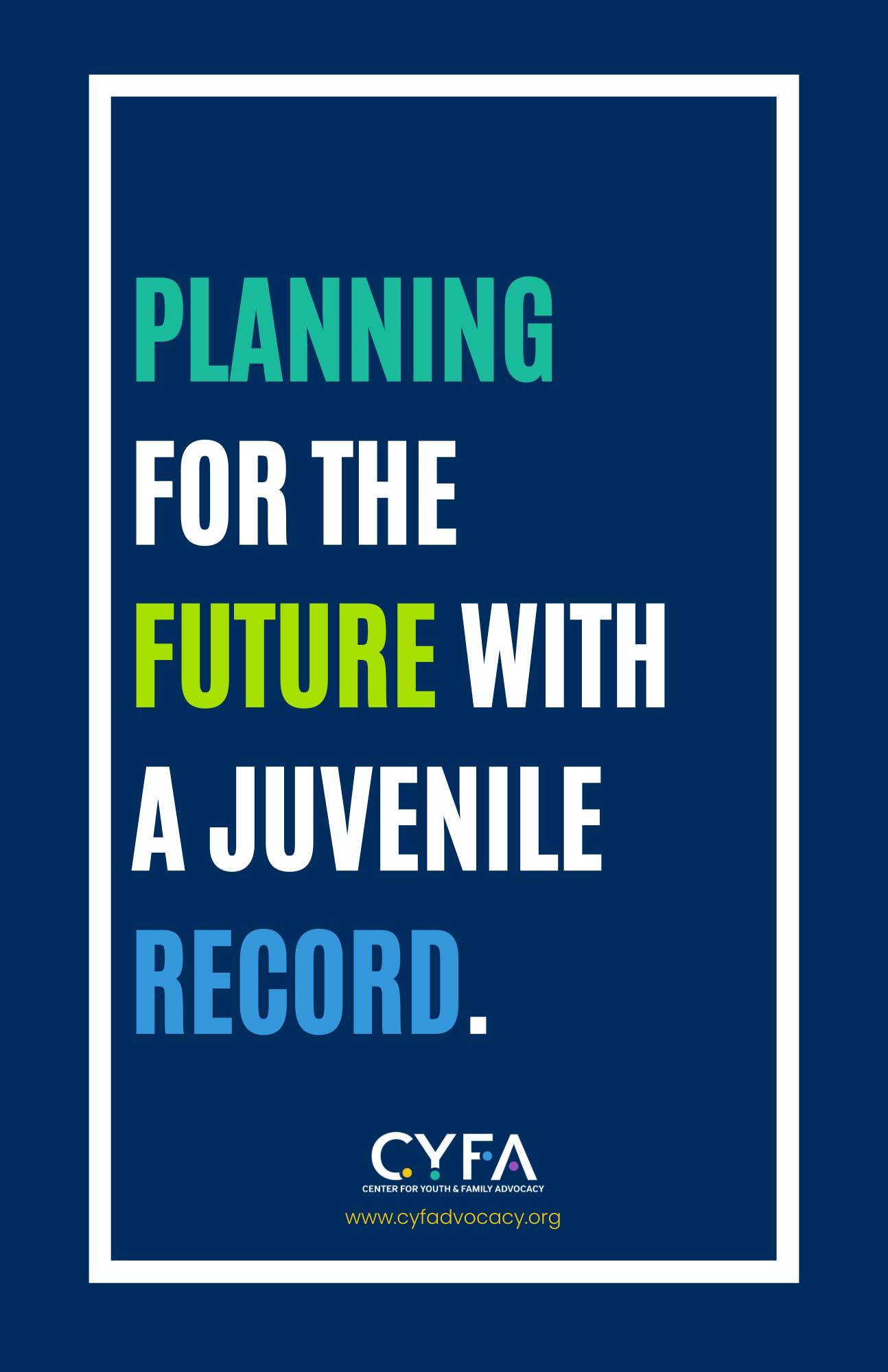 CYFA-PlanningforFuture (Booklet) CYFA-PlanningforFuture (Booklet)